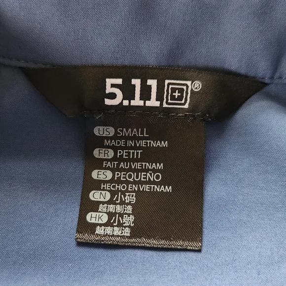 5.11 Tactical "Marksman" Long Sleeve Shirt Ensign Blue | Women's Size S - Picture 8 of 13